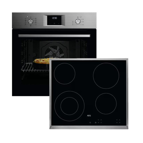 AEG OA5AB211SS + HK624010XB (W-SET) Σετ Φούρνος + Εστία