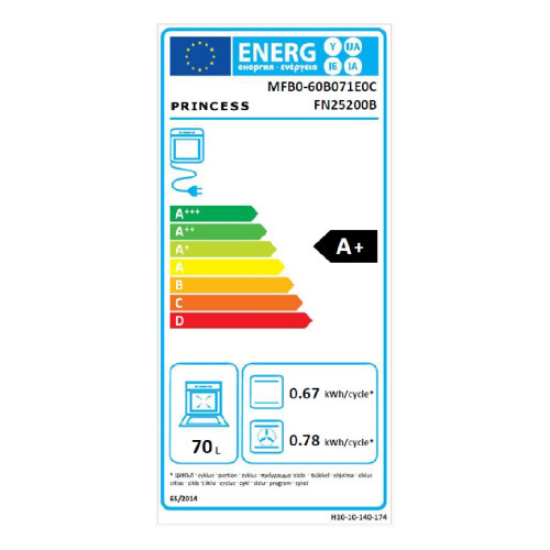 PRINCESS FN26000POP + PS605 (W-SET) Σετ Φούρνος + Εστία