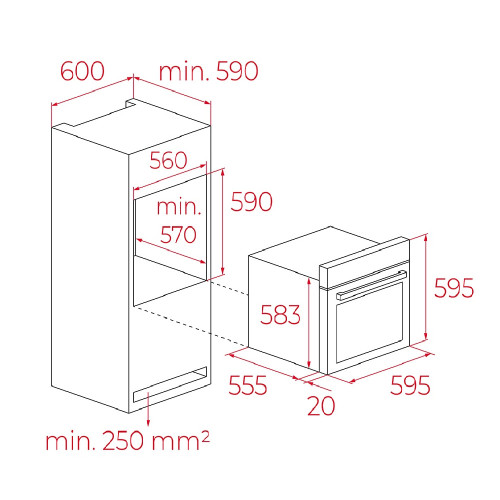 TEKA HCB 6370 P SS Φούρνος Φούρνοι
