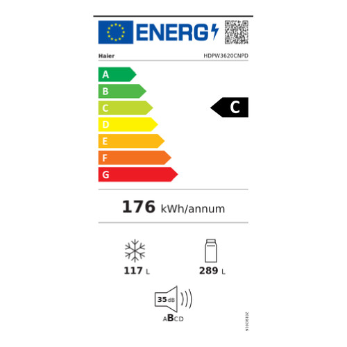 HAIER HDPW3620CNPD Ψυγειοκαταψύκτης