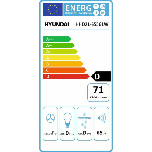 HYUNDAI HHD21-S5561W Απλοί Απορροφητήρες