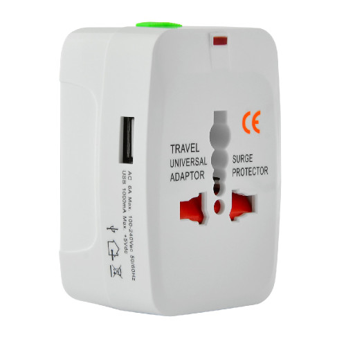 LAMTECH LAM112969 UNIVERSAL TRAVEL ADAPTER + 2XUSB