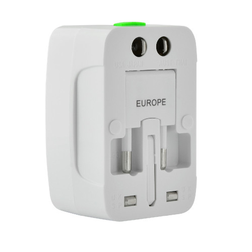 LAMTECH LAM112969 UNIVERSAL TRAVEL ADAPTER + 2XUSB