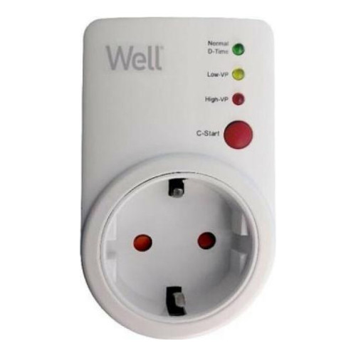 WELL Πρίζα Με Προστασία Μεταβολών Τάσης ELAD-SH-PROT/VSD01-WL (90050)