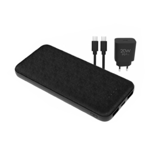 PLATINET PMPB10PABSETB 10.000 mAh PowerBank+Charger+Cable Black