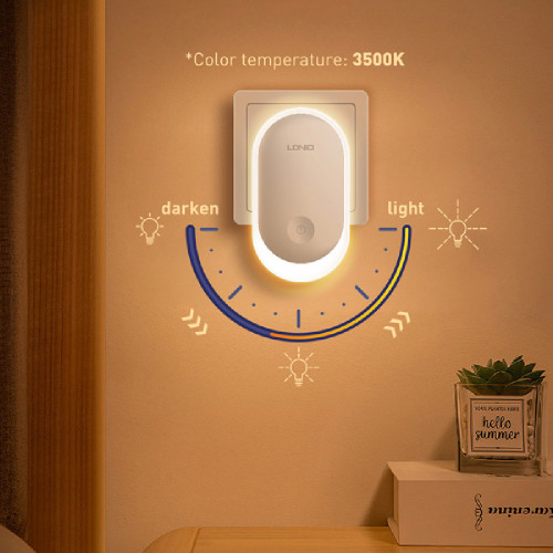 LDNIO Υ1 0,5W, 3500K Φωτιστικό Νυκτός Με Αισθητήρα Φωτός