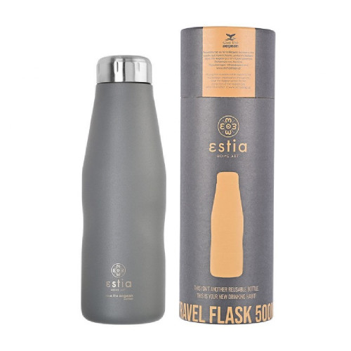 ESTIA 01-22150 SAVE THE AEGEAN 500ml Travel Flask Fjord Grey