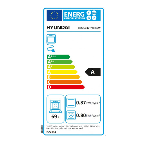 HYUNDAI HCMU24-7260E/W Ηλεκτρικές Κουζίνες