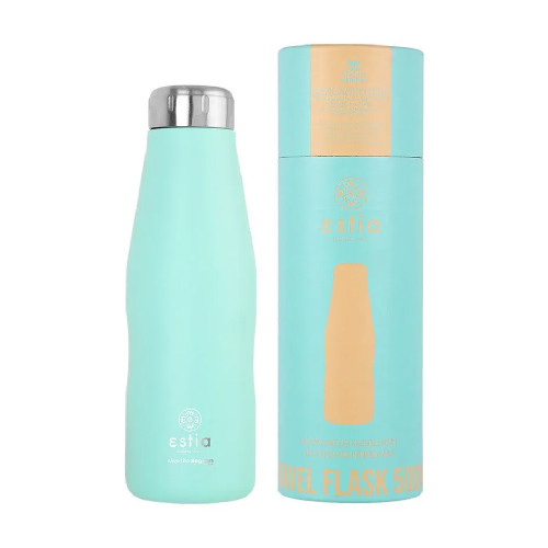 ESTIA 01-9793 SAVE THE AEGEAN 500ml Travel Flask Bermuda Green
