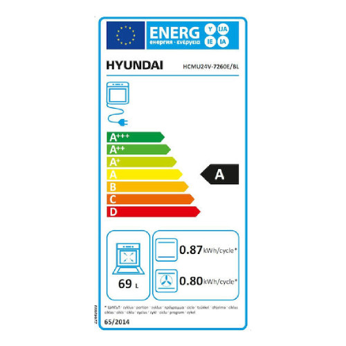 HYUNDAI HCVC25V-7261V/BL Ηλεκτρικές Κουζίνες