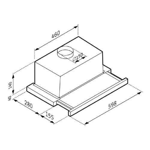 PYRAMIS TURBO SLIM PRO (065313301) Συρόμενοι απορροφητήρες