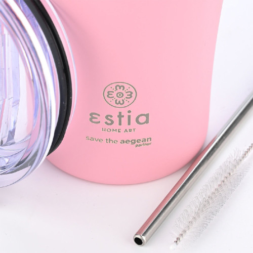 ESTIA 01-23157 SAVE THE AEGEAN 500ml Coffee Mug Blossom Rose